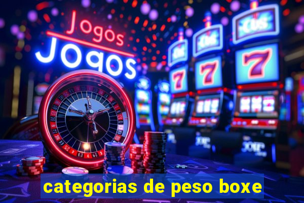 categorias de peso boxe